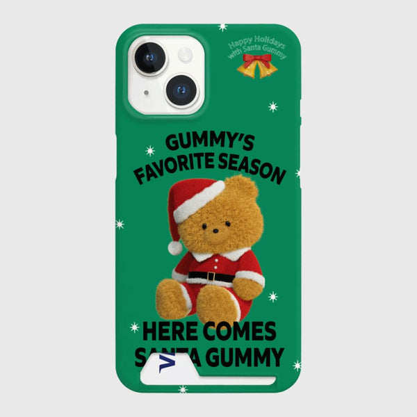 [THENINEMALL] Here Comes Santa Gummy Hard Phone Case (2 types)