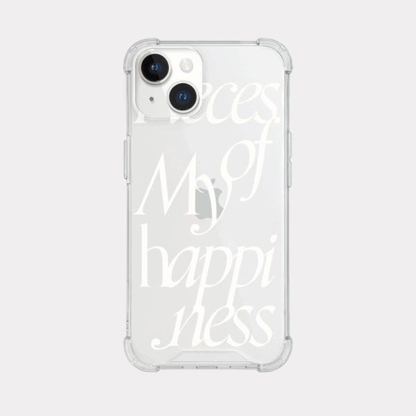 [Mademoment] Pieces Of Lettering Design Clear Phone Case (3 Types)