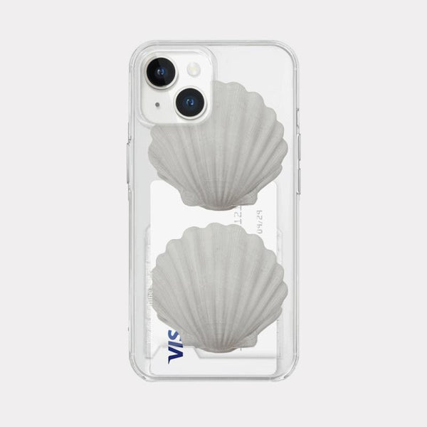 [Mademoment] Vintage Shell Design Clear Phone Case (3 Types)