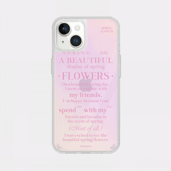 [Mademoment] Spring Of Love Design Glossy Mirror Phone