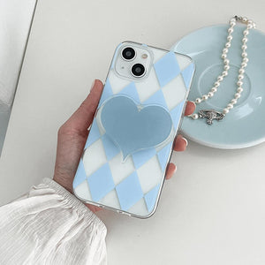 [Mademoment] Coloring Blue Design Clear Phone Case (3 Types)