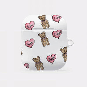 [Mademoment] Heart Teddy Pattern Design AirPods Case