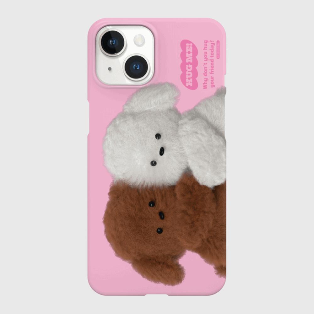 [THENINEMALL] Big Hug Puppy Hard Phone Case (2 types)