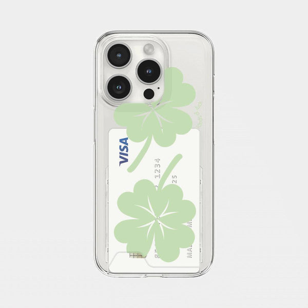 [Mademoment] Kind Of Luck Design Clear Phone Case (3 Types)