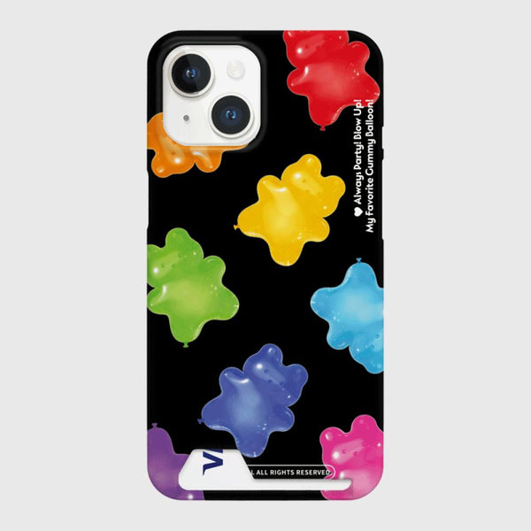 [THENINEMALL] Rainbow Gummy Balloon Hard Phone Case (2 types)