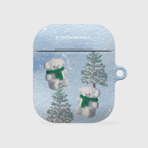 [THENINEMALL] Pattern Puppy Snowman AirPods Hard Case