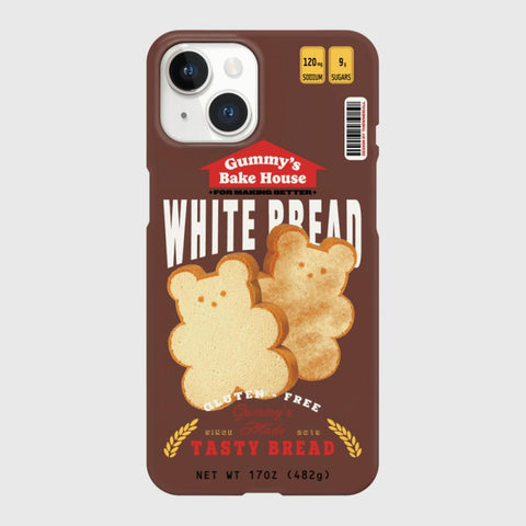 [THENINEMALL] Bread Gummy Hard Phone Case (2 types)