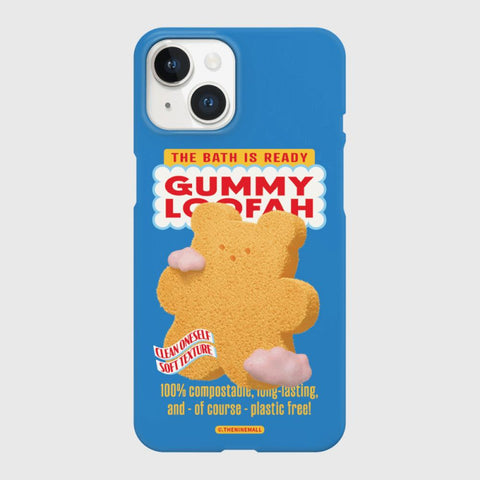 [THENINEMALL] Loofah Gummy Hard Phone Case (2 types)