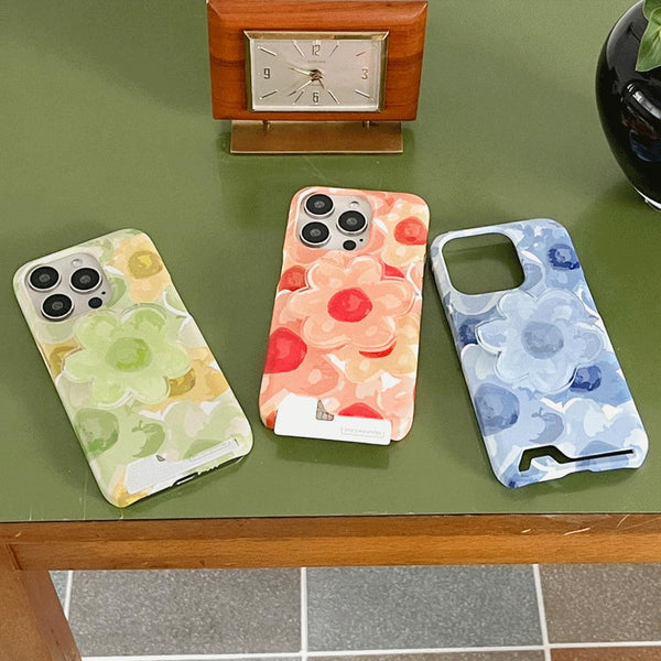 [Mademoment] Flower Watercolor Design Phone Case