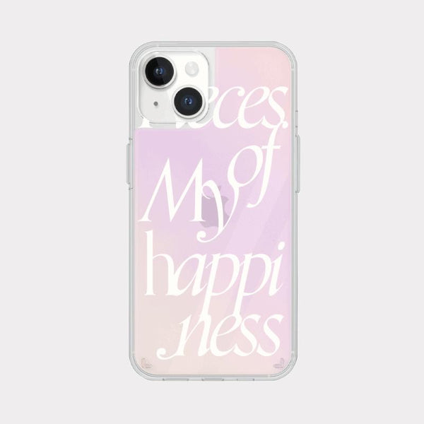 [Mademoment] Pieces Of Lettering Design Glossy Mirror Phone Case