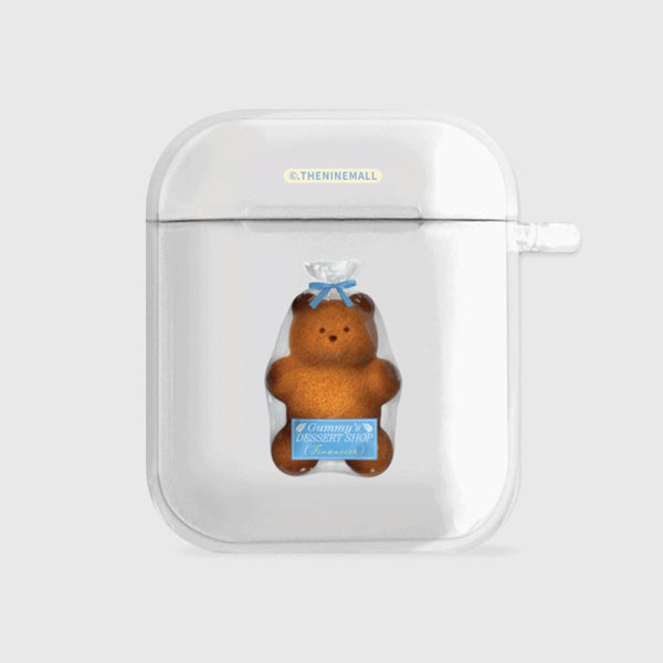 [THENINEMALL] Gummy Financier AirPods Clear Case