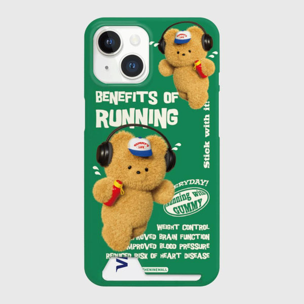 [THENINEMALL] Running Gummy Hard Phone Case (2 types)