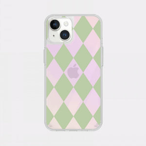 [Mademoment] Coloring Green Design Glossy Mirror Phone