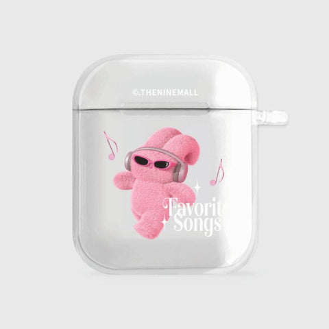 [THENINEMALL] Windy Favorite Songs AirPods Clear Case