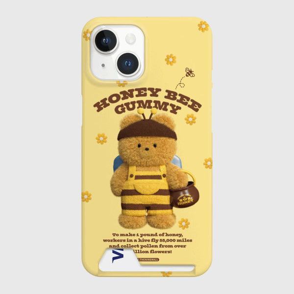 [THENINEMALL] Honey Bee Gummy Hard Phone Case (2 types)