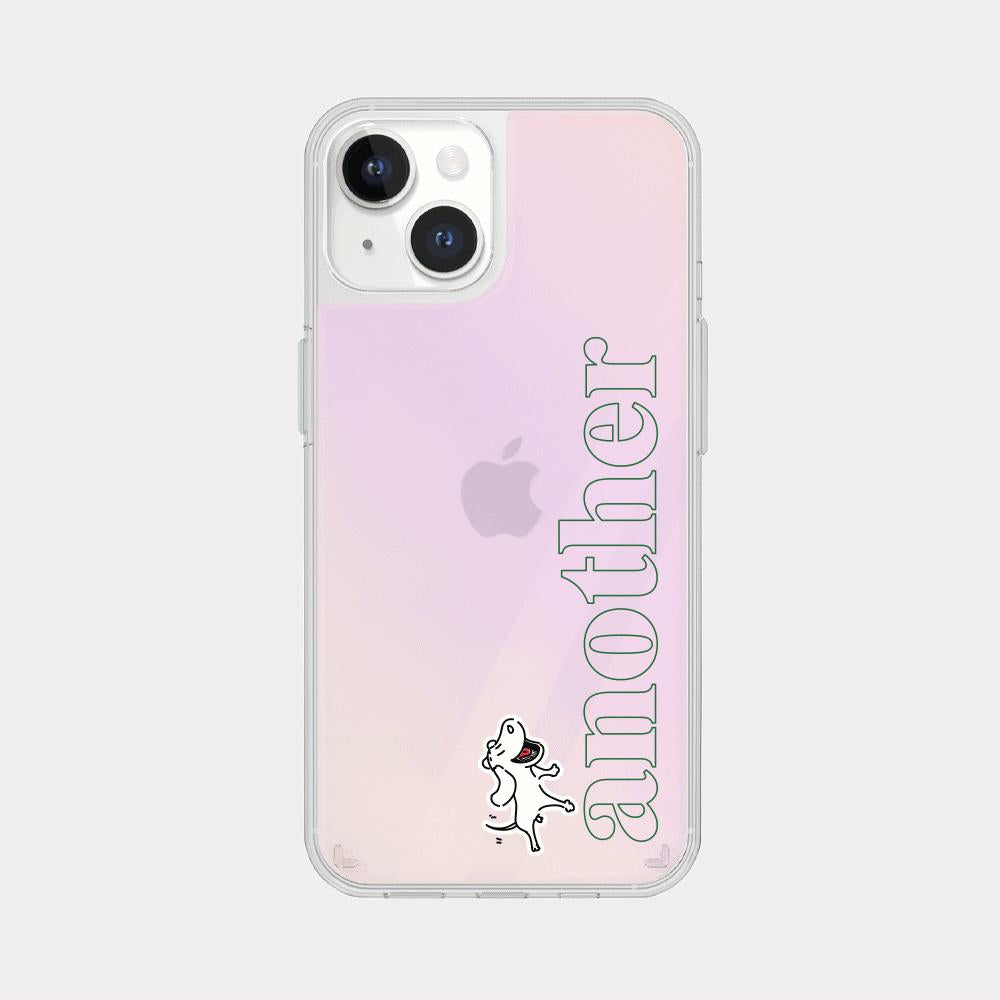 [Mademoment] Another Dog Line Design Glossy Mirror Phone Case