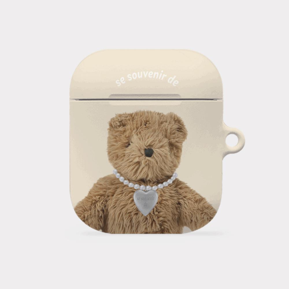 [Mademoment] Teddy Souvenir Pendant Design AirPods Case