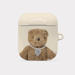 [Mademoment] Teddy Souvenir Pendant Design AirPods Case