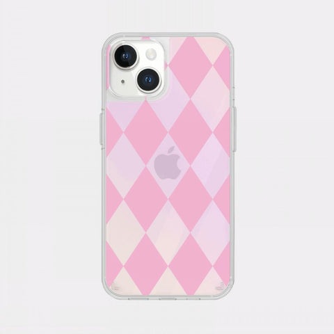 [Mademoment] Coloring Pink Design Glossy Mirror Phone