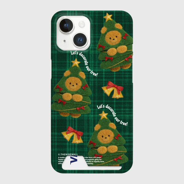 [THENINEMALL] Pattern Tree Gummy Hard Phone Case (2 types)