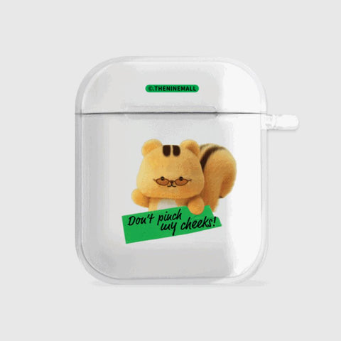 [THENINEMALL] Fabulous Chipmunk AirPods Clear Case