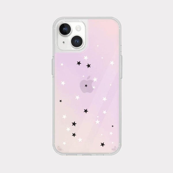 [Mademoment] Twinkle Star Pattern Design Glossy Mirror Phone Case