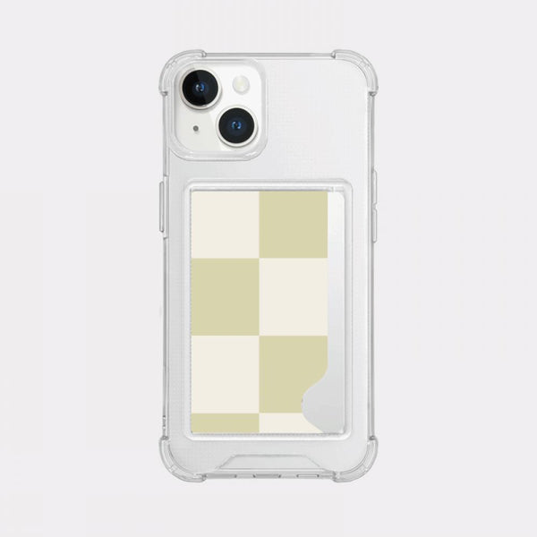 [Mademoment] House Checkerboard Design Clear Phone Case (1 Type)