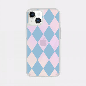 [Mademoment] Coloring Blue Design Glossy Mirror Phone