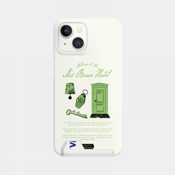 [Mademoment] Hotel The Mid Brown Design Phone Case