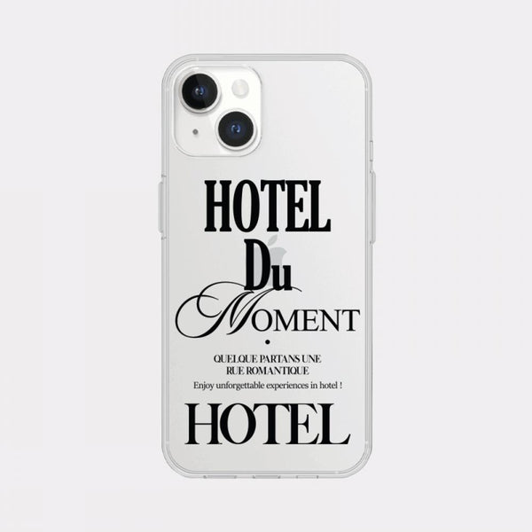 [Mademoment] Hotel Du Moment Design Clear Phone Case (3 Types)