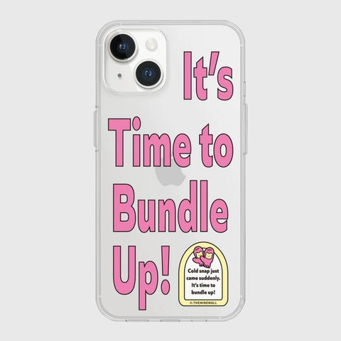 [THENINEMALL] Time To Bundle Up Clear Phone Case (3 types)