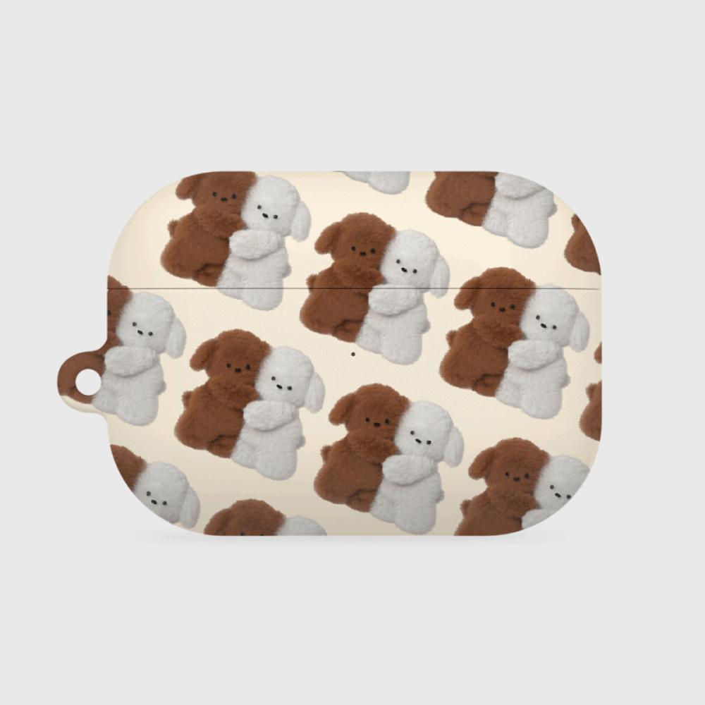 [THENINEMALL] Pattern Hug Puppy AirPods Hard Case