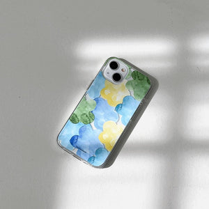 [Mademoment] Dreamy Pond Splash Design Clear Phone Case (3 Types)