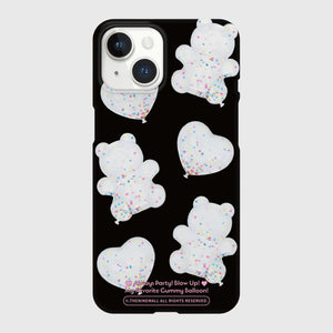 [THENINEMALL] White Gummy Balloon Hard Phone Case (2 types)