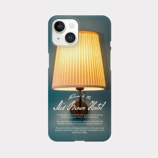 [Mademoment] Vintage Mid Brown Hotel Design Phone Case