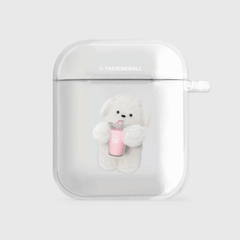 [THENINEMALL] Favorite Milkshake AirPods Clear Case