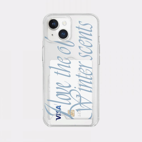 [Mademoment] Love The Scents Lettering Design Clear Phone Case (3 Types)