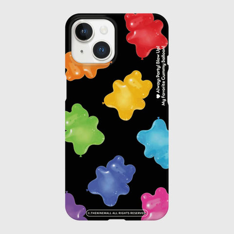 [THENINEMALL] Rainbow Gummy Balloon Hard Phone Case (2 types)