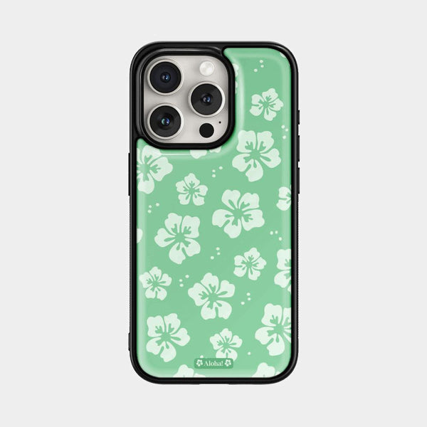 [Mademoment] Aloha Flower Design Bumper Phone Case