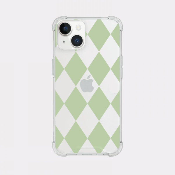 [Mademoment] Coloring Green Design Clear Phone Case (3 Types)