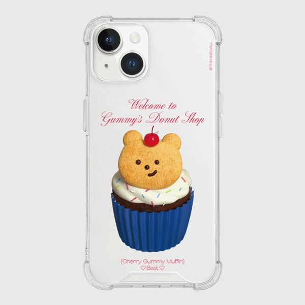 [THENINEMALL] Gummy Donut Shop Clear Phone Case (3 types)