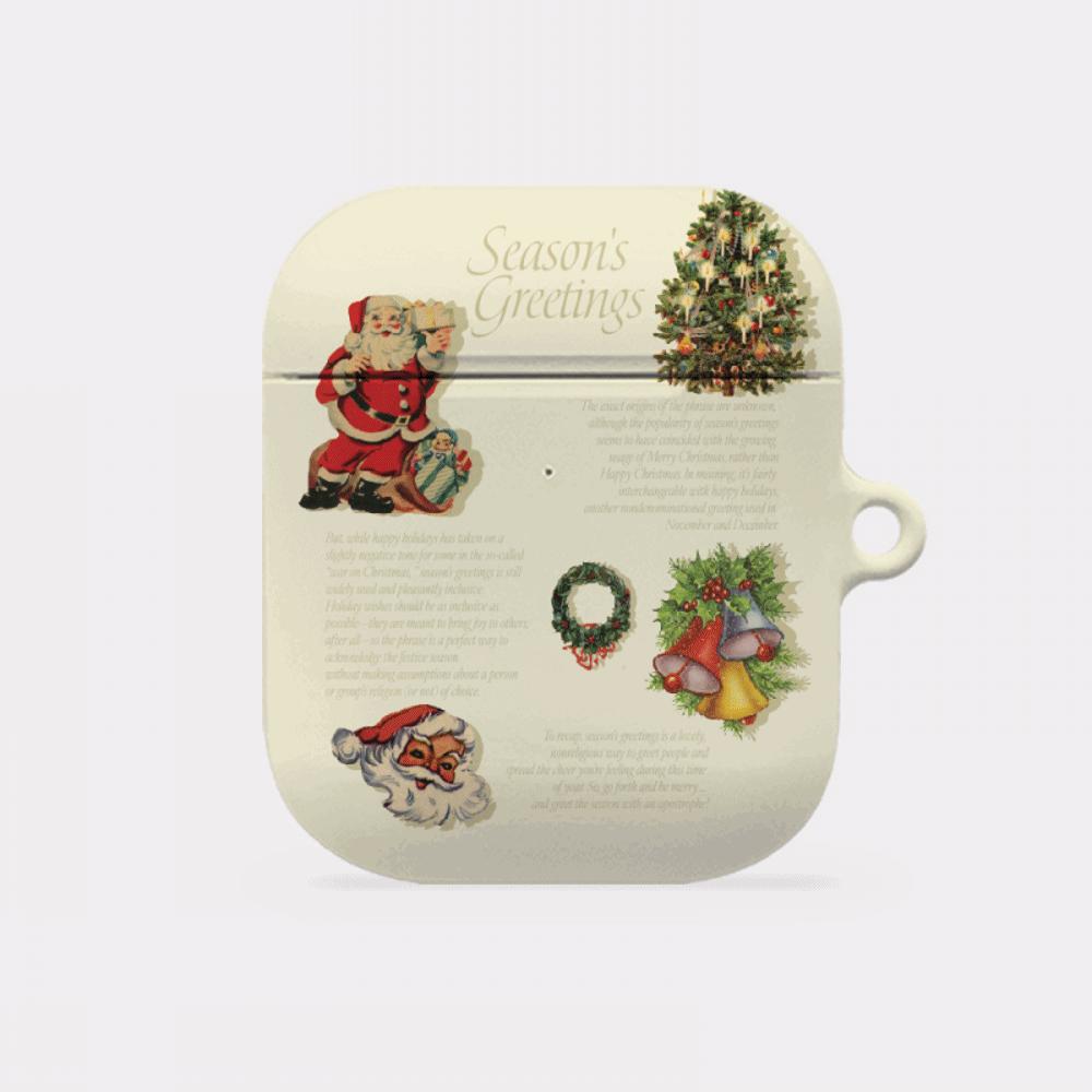 [Mademoment] Vintage Seasons Greetings Design AirPods