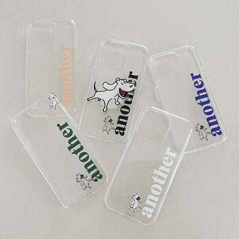 [Mademoment] Another Dog Design Clear Phone Case (3 Types)