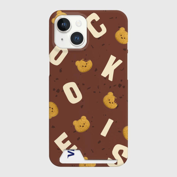 [THENINEMALL] Cookies Alphabet Pattern Hard Phone Case (2 types)