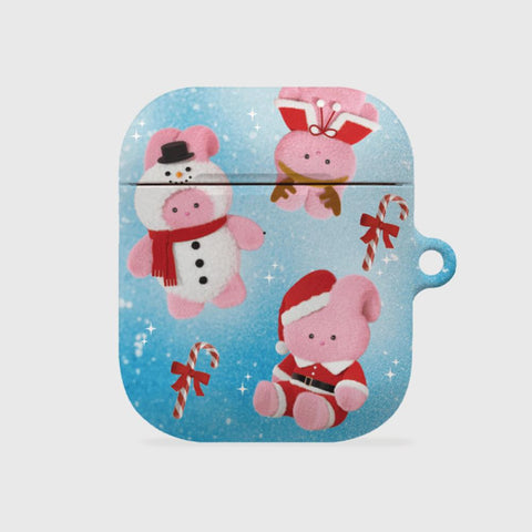 [THENINEMALL] Pattern Happy Holiday Windy AirPods Hard Case