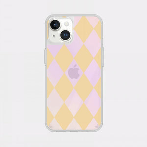 [Mademoment] Coloring Yellow Design Glossy Mirror Phone