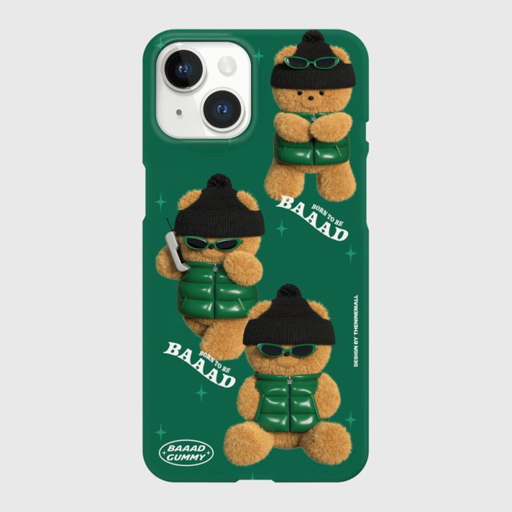 [THENINEMALL] Pattern Puffer Bad Gummy Hard Phone Case (2 types)