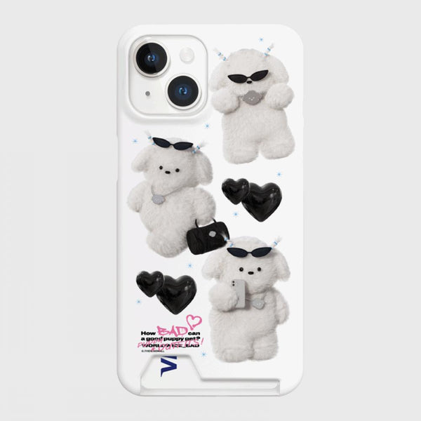 [THENINEMALL] Pattern Bad Puppy Outfits Hard Phone Case (2 types)