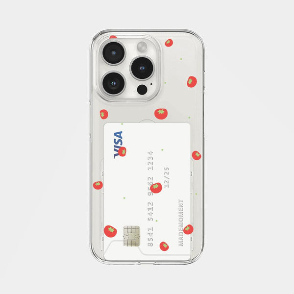 [Mademoment] Mini Fruit Pattern Design Clear Phone Case (3 Types)