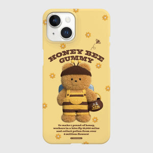 [THENINEMALL] Honey Bee Gummy Hard Phone Case (2 types)